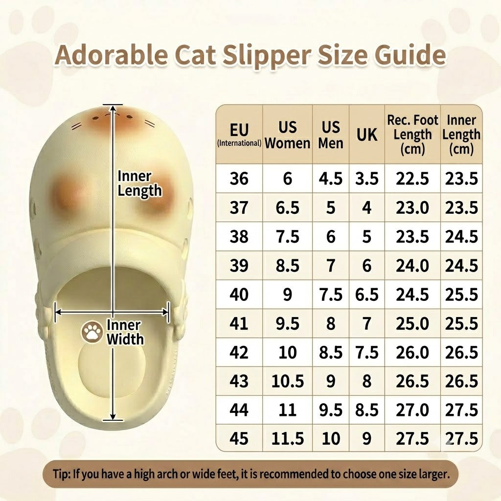 Cat Paw Print Slippers