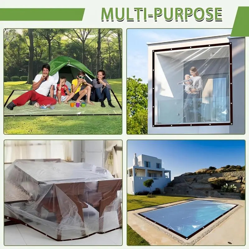 🔥Heavy-duty transparent waterproof insulated tarpaulin