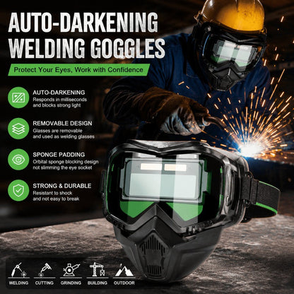 🛠️ Auto-Darkening Welding Helmet