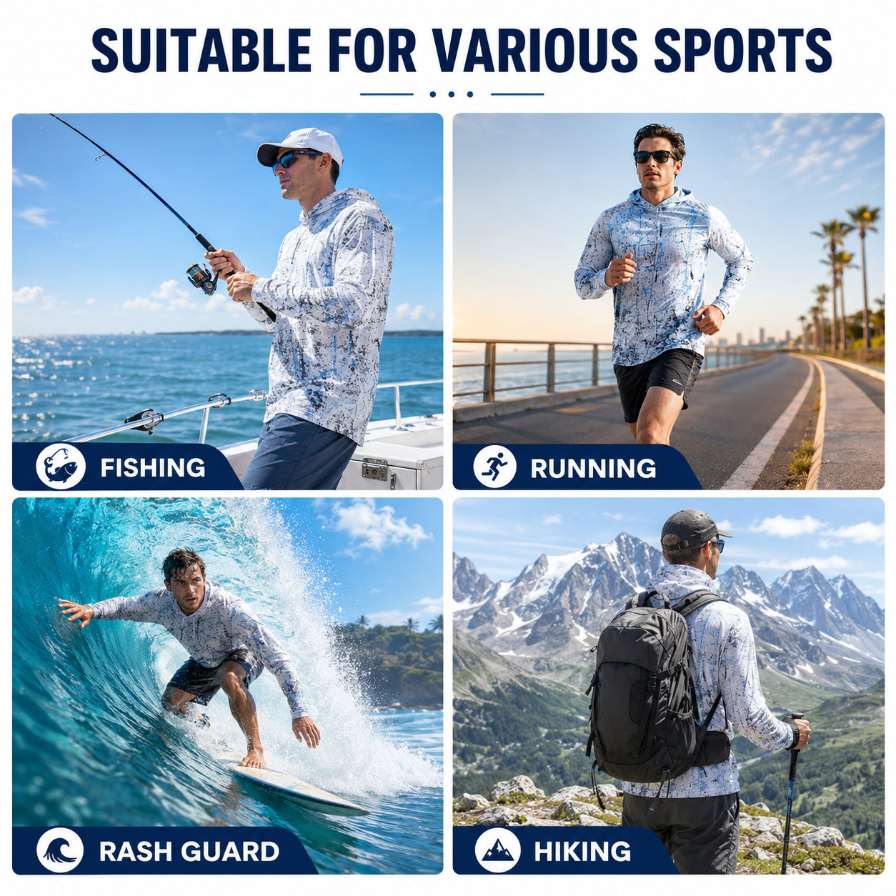🎁55% OFF Today Men’s UPF 50+ Swim & Outdoor Sun Hoodie