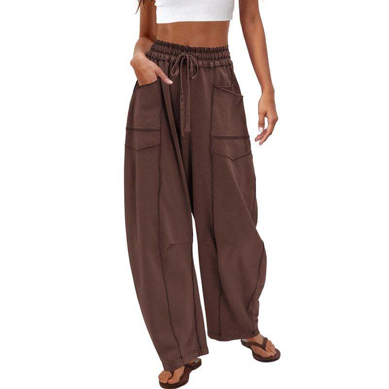 Wide Leg Barrel Lounge Pants