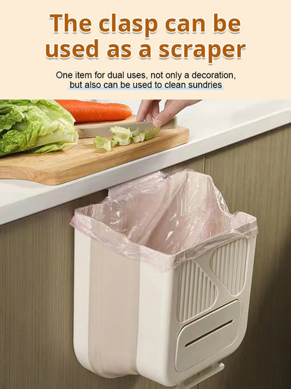 🗑️50% OFF NOW!🕒Foldable Hanging Trash Can – Space Saving, Leak Proof & Easy to Clean🧼