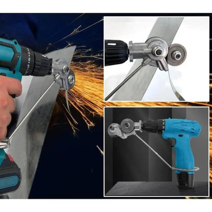 Electric Drill Plate Cutter Attachment | Portable Metal Sheet Shear Nibbler