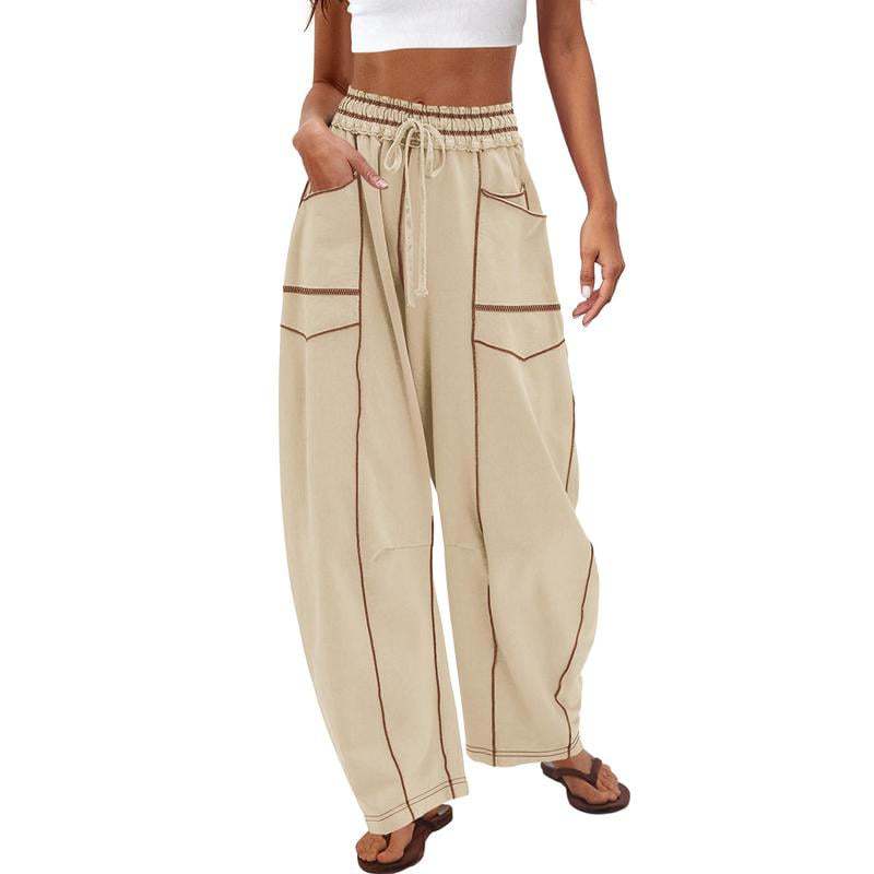 Wide Leg Barrel Lounge Pants