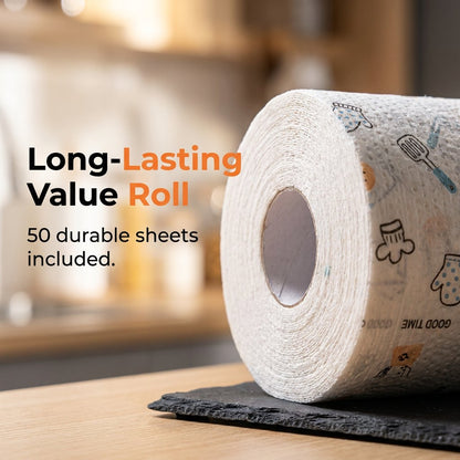 50Pcs Per Roll Reusable Cleaning Lazy Rags