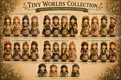 🎁Last Day:75% OFF🧵 Tiny Worlds Collection – Patchwork DIY Kit Series