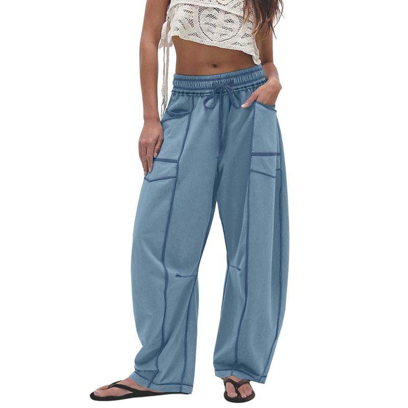 Wide Leg Barrel Lounge Pants