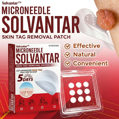 🌈Solvantar MicroNeedle Botanic Skin Tag Removal Patch 🇺🇸 Made in the USA