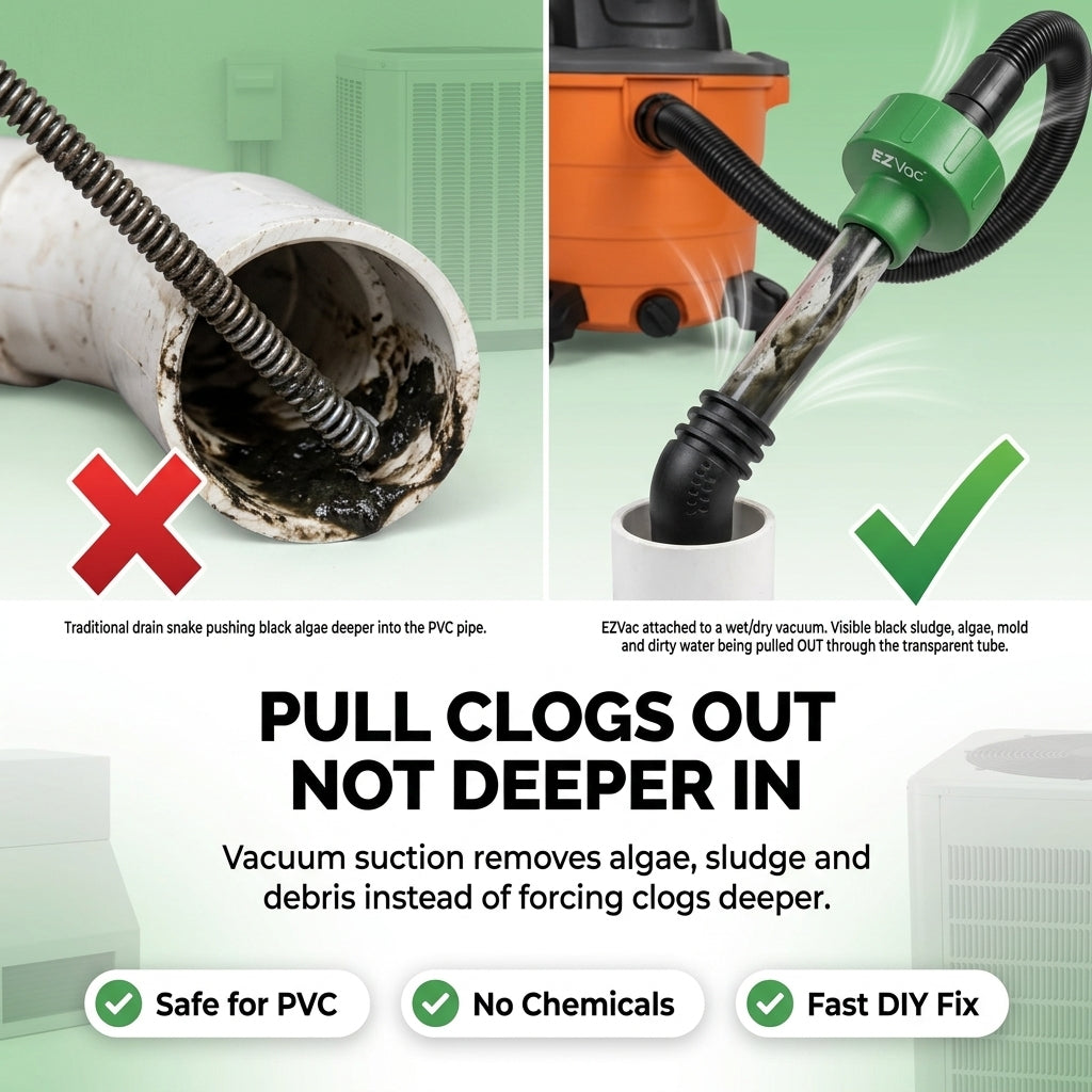 Clear a Clogged AC Drain Line Yourself, Universal Shop-Vac Adapter