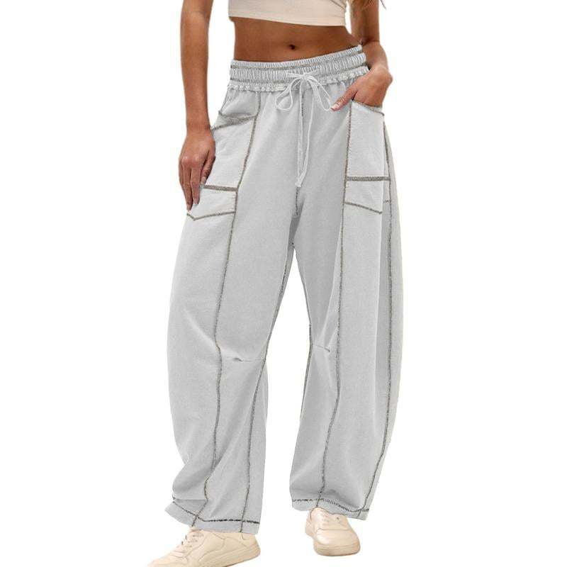 Wide Leg Barrel Lounge Pants