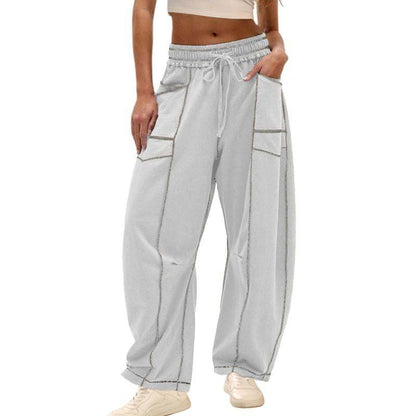 Wide Leg Barrel Lounge Pants