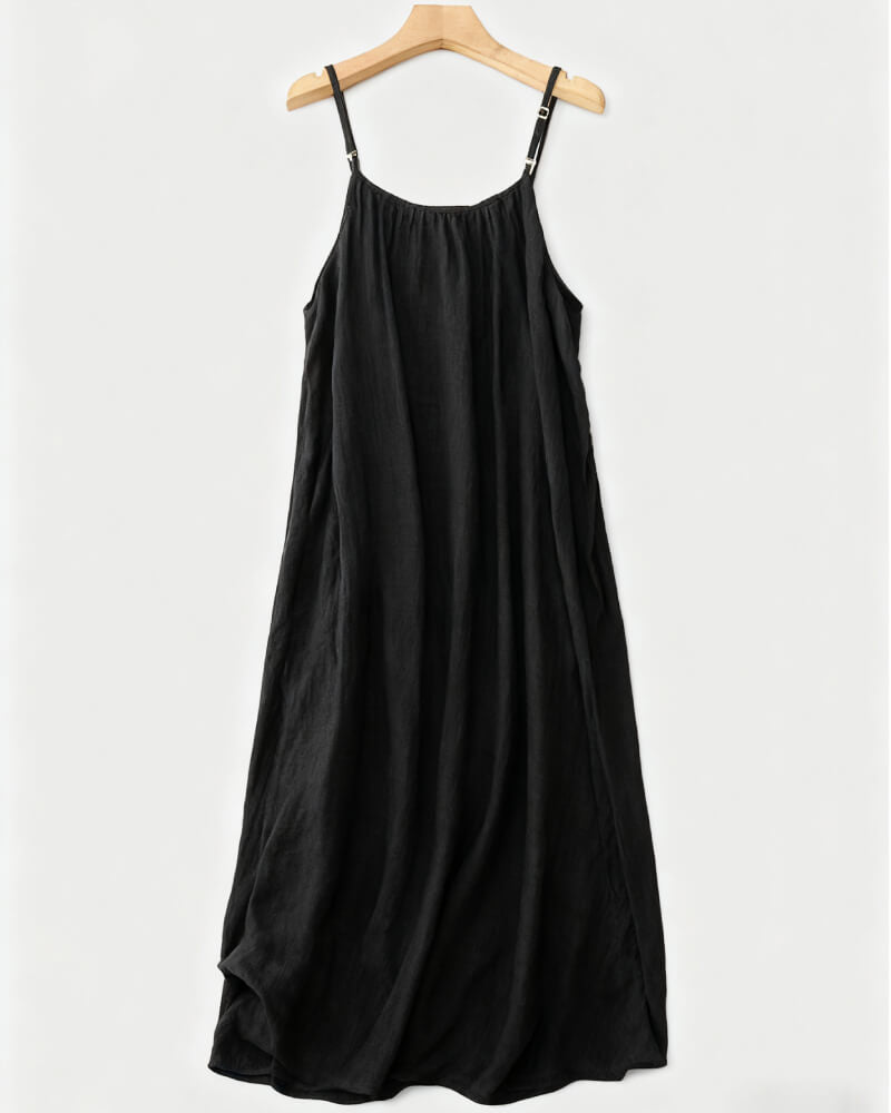 💃LAST DAY SAEL 50% OFF!!✨Women's Solid Color Backless Cami Dress💕