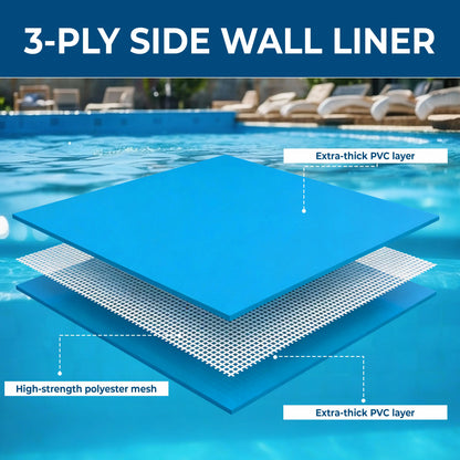 solvantar Family Swimming Pool 6FT 8FT 10FTConstruction Inflatable Patio Garden OutdoorPaddling Pool