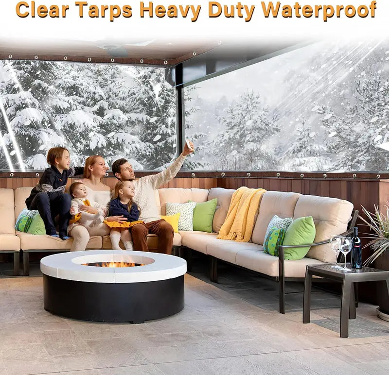 🔥Heavy-duty transparent waterproof insulated tarpaulin