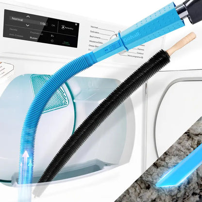 Dryer Vent Cleaner Kit 2 Pieces Vacuum Hose Attachment Lint Brush Universal Quick Lint Remover Deep Cleaning Improve Dryer Efficiency Lower Electric Bills