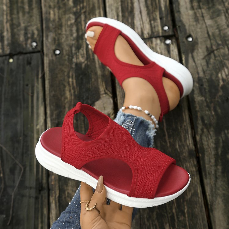 👡 Women's breathable knit wedge sandals – lightweight and comfortable