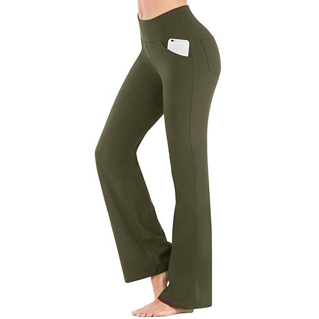 Women's High-Stretch Micro Flare Sweatpants - Soft Elastic Athleisure Gym Clothes, Women's Clothes for Yoga, Flare Leggings summerwins,summerwins