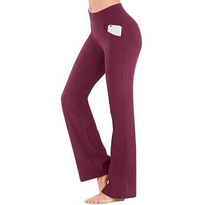 Women's High-Stretch Micro Flare Sweatpants - Soft Elastic Athleisure Gym Clothes, Women's Clothes for Yoga, Flare Leggings summerwins,summerwins