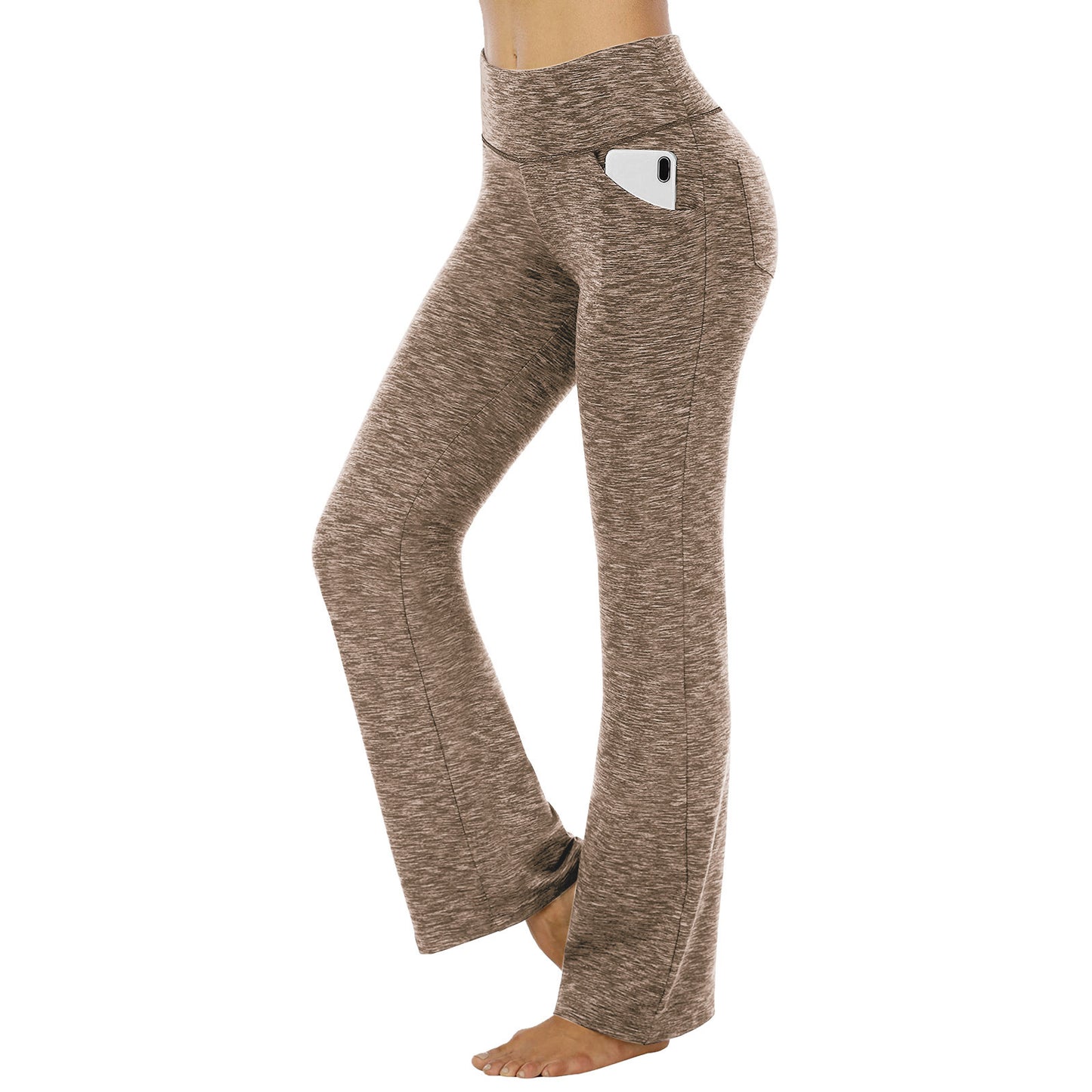 Women's High-Stretch Micro Flare Sweatpants - Soft Elastic Athleisure Gym Clothes, Women's Clothes for Yoga, Flare Leggings summerwins,summerwins