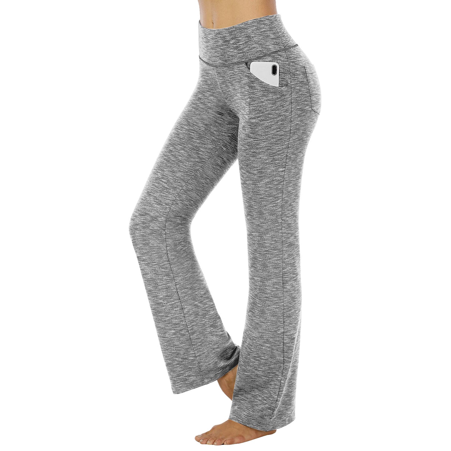 Women's High-Stretch Micro Flare Sweatpants - Soft Elastic Athleisure Gym Clothes, Women's Clothes for Yoga, Flare Leggings summerwins,summerwins