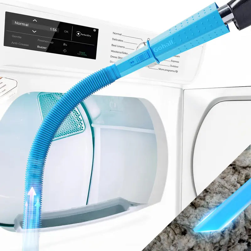 Dryer Vent Cleaner Kit 2 Pieces Vacuum Hose Attachment Lint Brush Universal Quick Lint Remover Deep Cleaning Improve Dryer Efficiency Lower Electric Bills