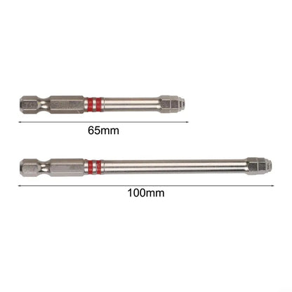 6-Piece Screwdriver Bit Set: Featuring magnetic hexagonal shanks and a unique pagoda-shaped internal hex design, a single bit can tighten nuts ranging from 1.5mm to 6mm